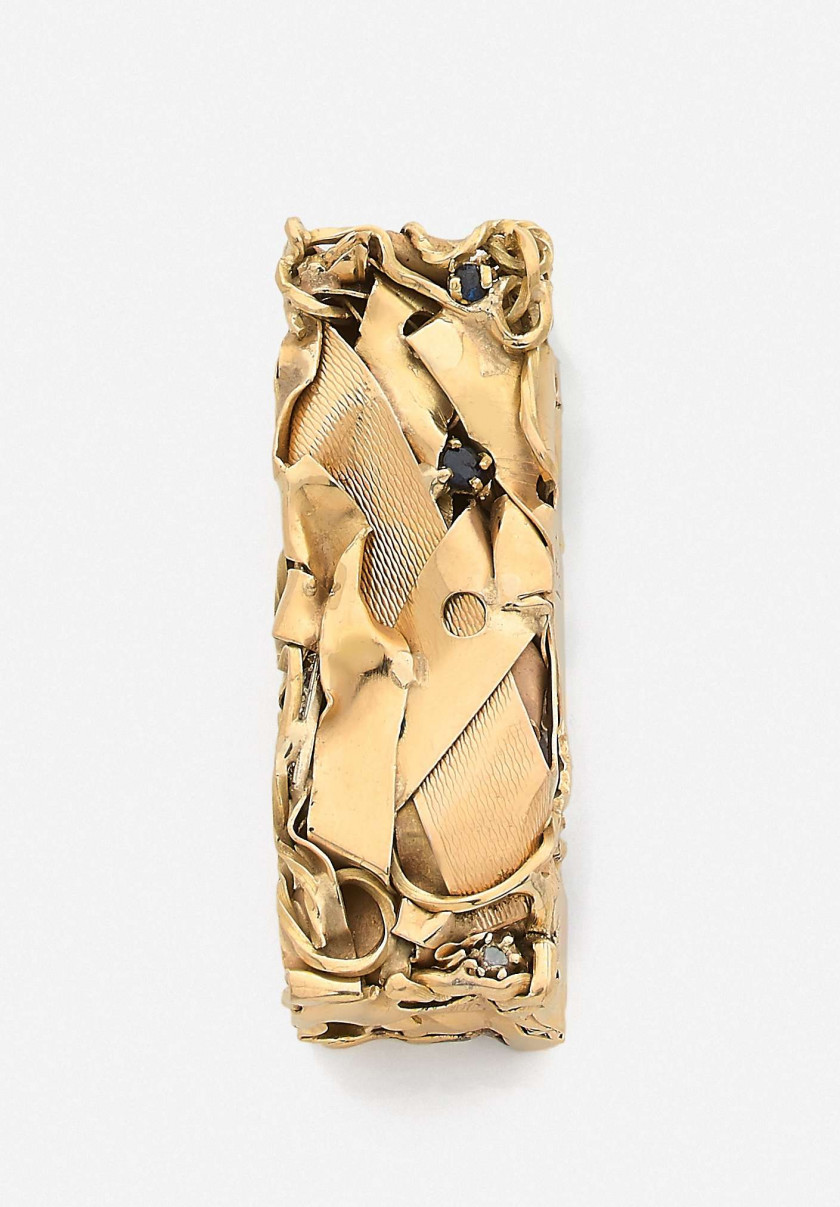CESAR (1921-1998) Pendentif "Compression"