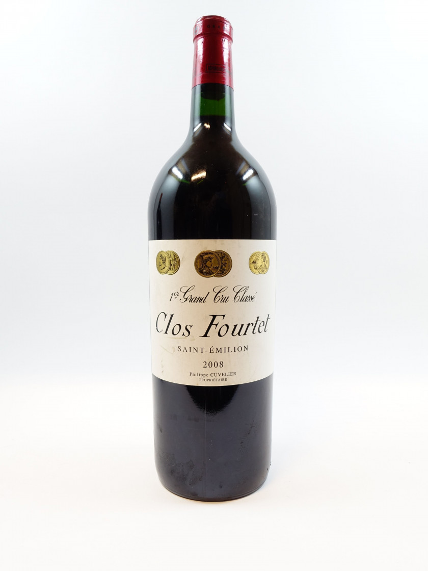 1 magnum CLOS FOURTET 2008 1er GCC (B) Saint Emilion (étiquette fanée)