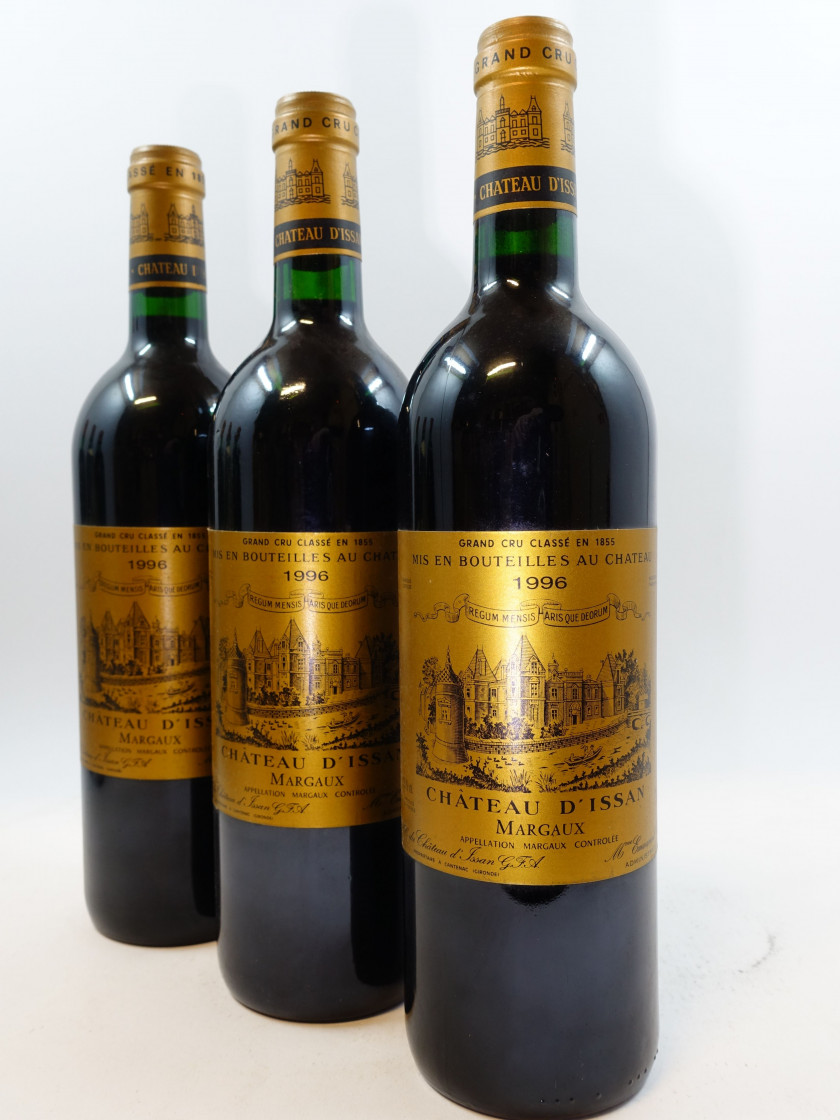 6 bouteilles CHÂTEAU D'ISSAN 1996 3è GC Margaux