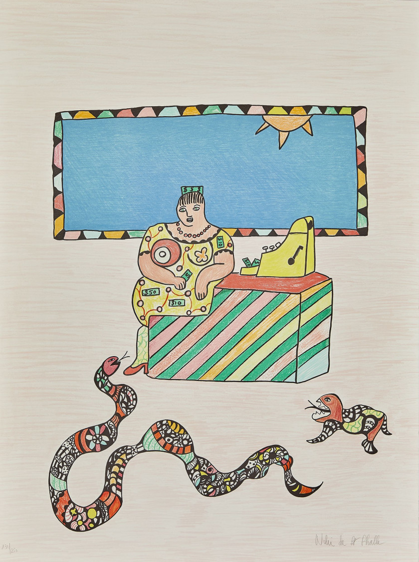 Niki de SAINT PHALLE (1930 - 2002) Méchant-Méchant - 1993