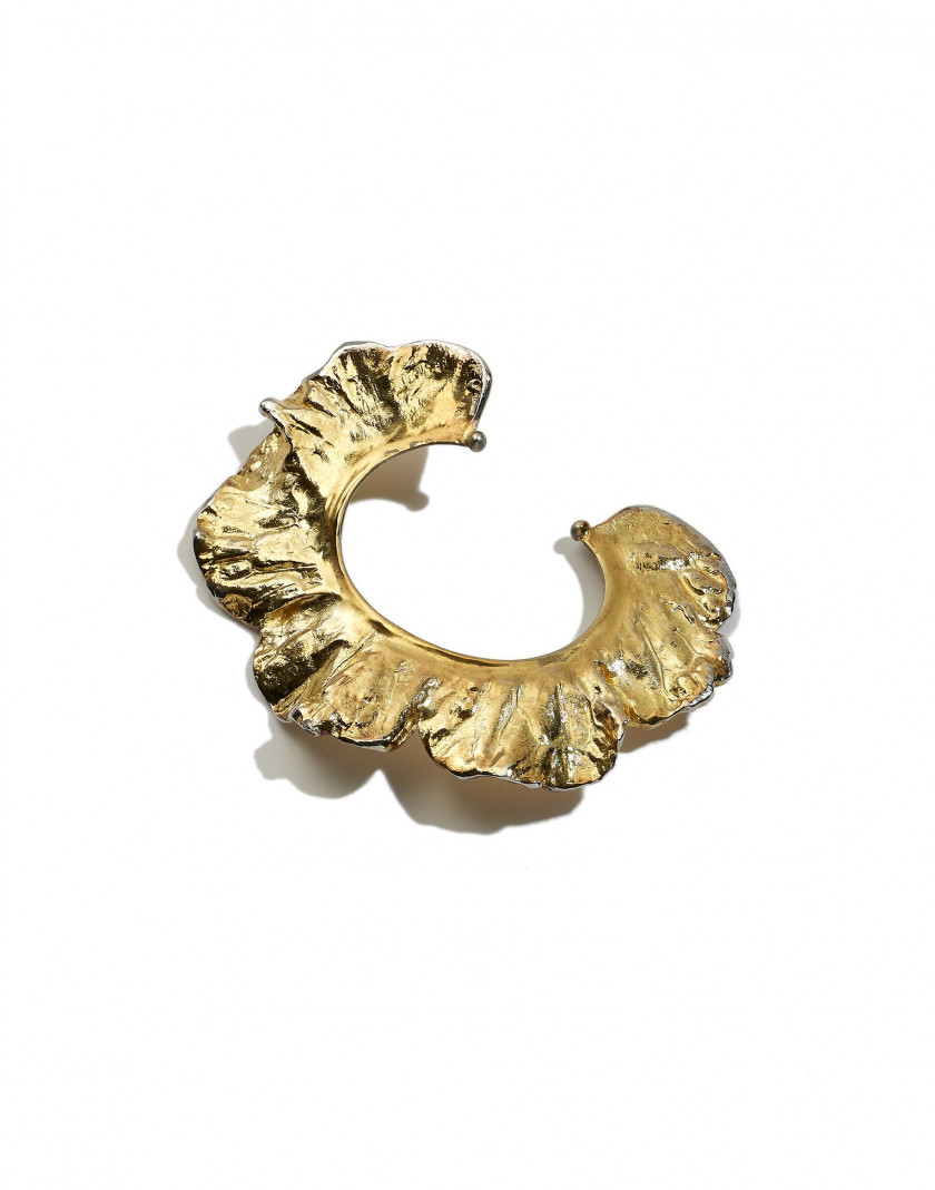 Claude LALANNE (1924 - 2019) Bracelet Collerette - circa 1985 Vermeil