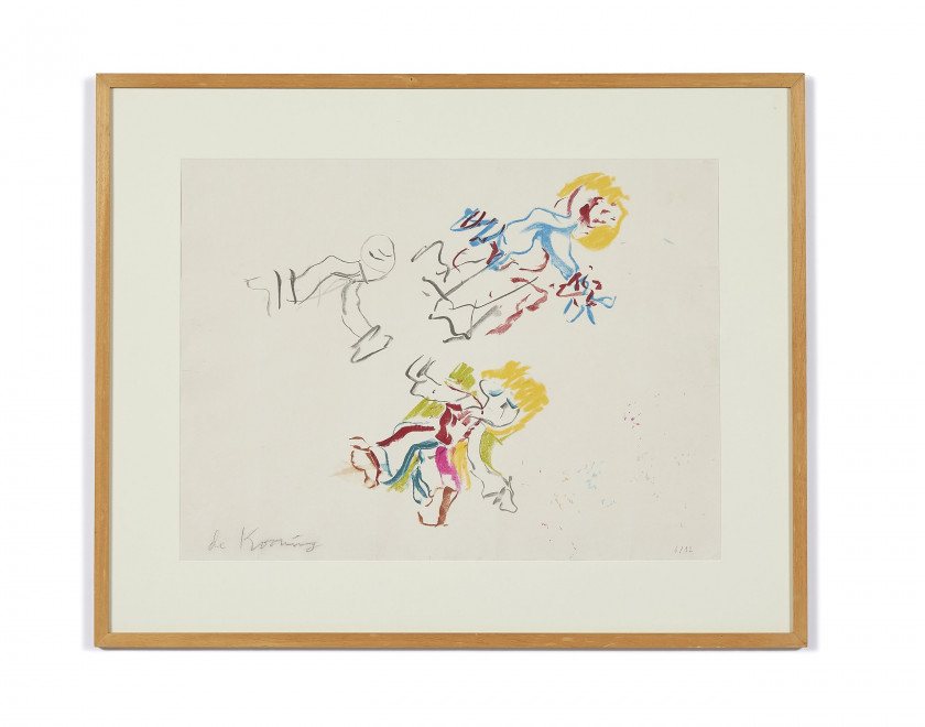 Willem de KOONING (1904 - 1997) For Lisa - 1984 Sérigraphie en couleurs