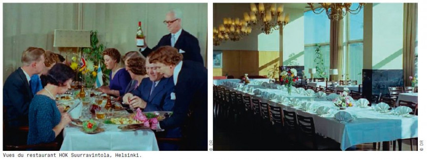 Paavo TYNELL 1890-1973 Rare paire de lampadaires réalisés pour le restaurant HOK Suurravintola, Helsinki - Circa 1950 Base et struct...