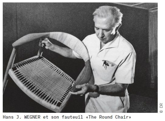 Hans J. WEGNER 1914-2007 Paire de fauteuils mod. JH 501 dits « The Round chair » – 1950Model JH 501 Structure en teck, assise et dos...