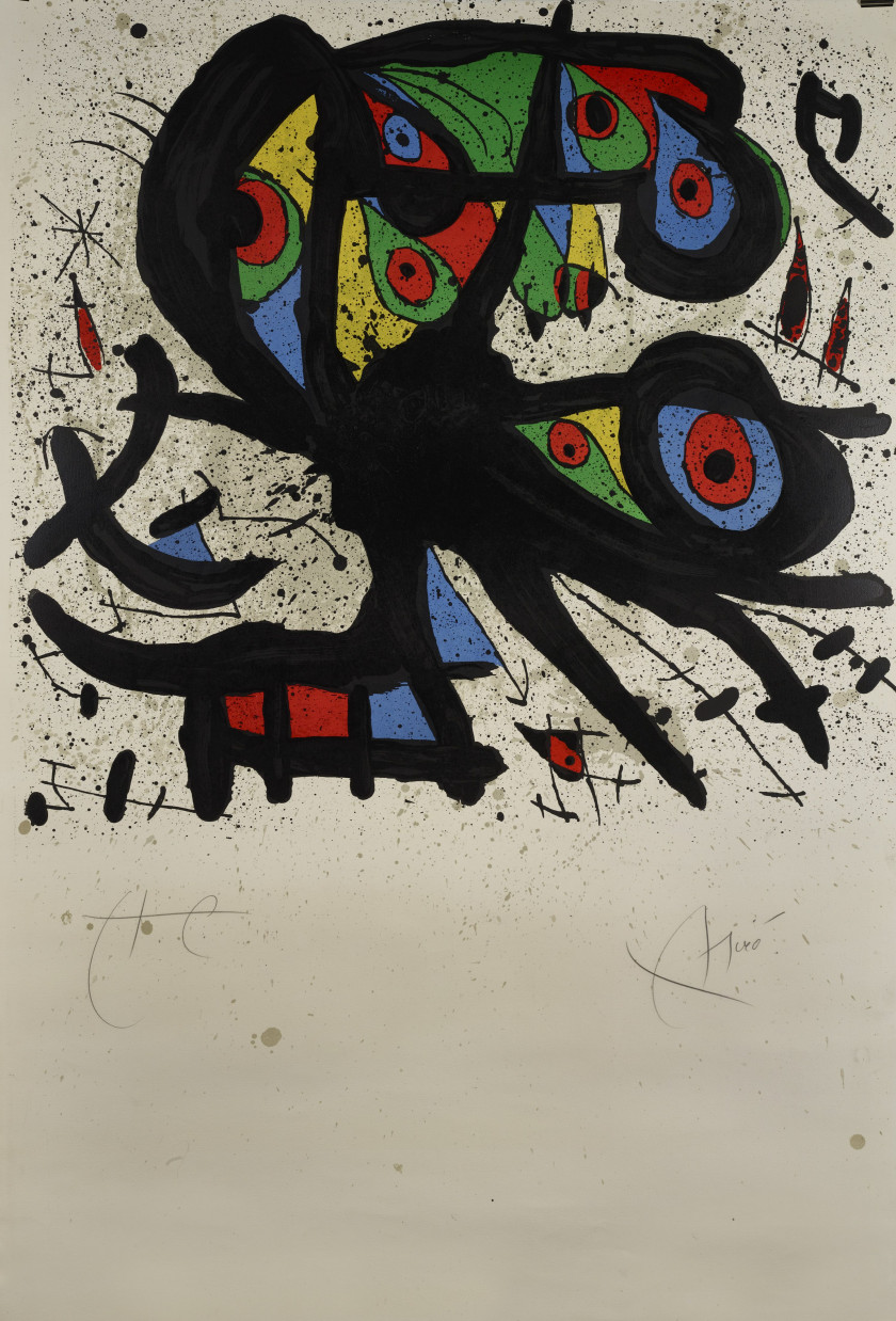 Joan MIRO (1893 - 1983) Agora - 1971 Lithographie en couleurs