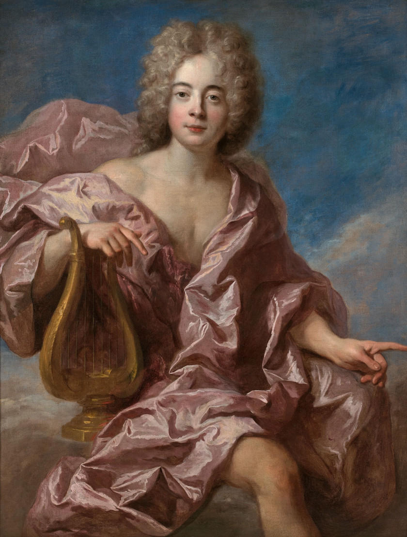 François de TROY Toulouse, 1675 - Paris, 1730 Portrait d'homme en Apollon Huile sur toile