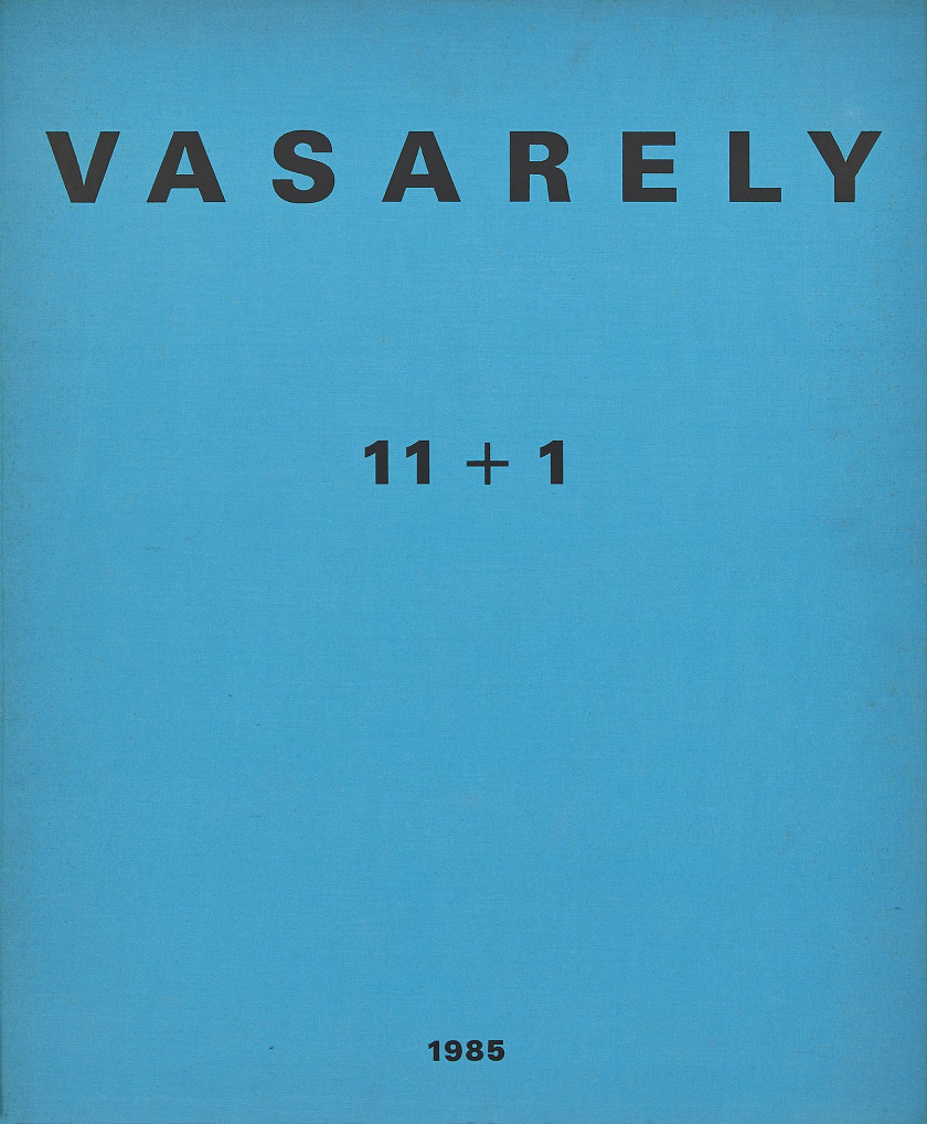 Victor VASARELY (1906 - 1997) Portfolio 11+1 - 1985 11 sérigraphies en couleurs et un multiple de plexiglas