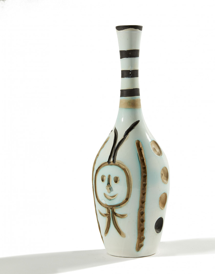 Pablo PICASSO (1881-1973) Bouteille gravée - 1954 (A.R. #249) Vase tourné