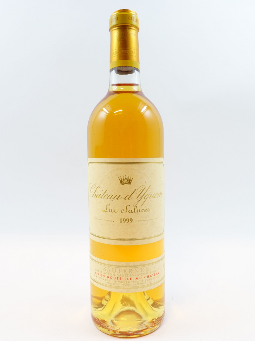 1 bouteille CHÂTEAU D'YQUEM 1999 1er cru Supérieur Sauternes (étiquette légèrement abimée
