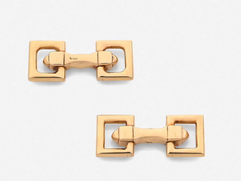 CARTIER  Paire de boutons de manchette