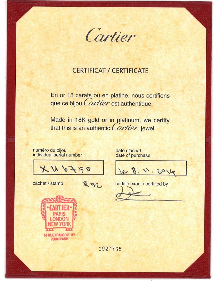 CARTIER  Alliance "Créative"