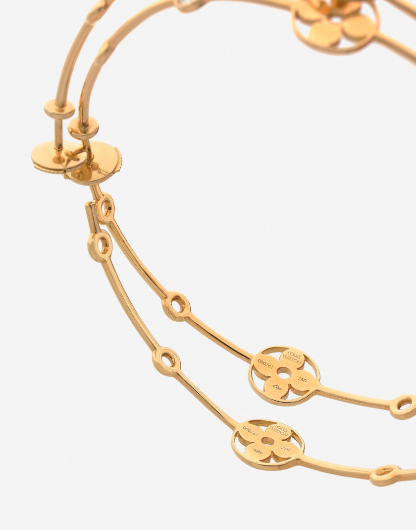 Louis VUITTON  Paire de créoles "Blossom"