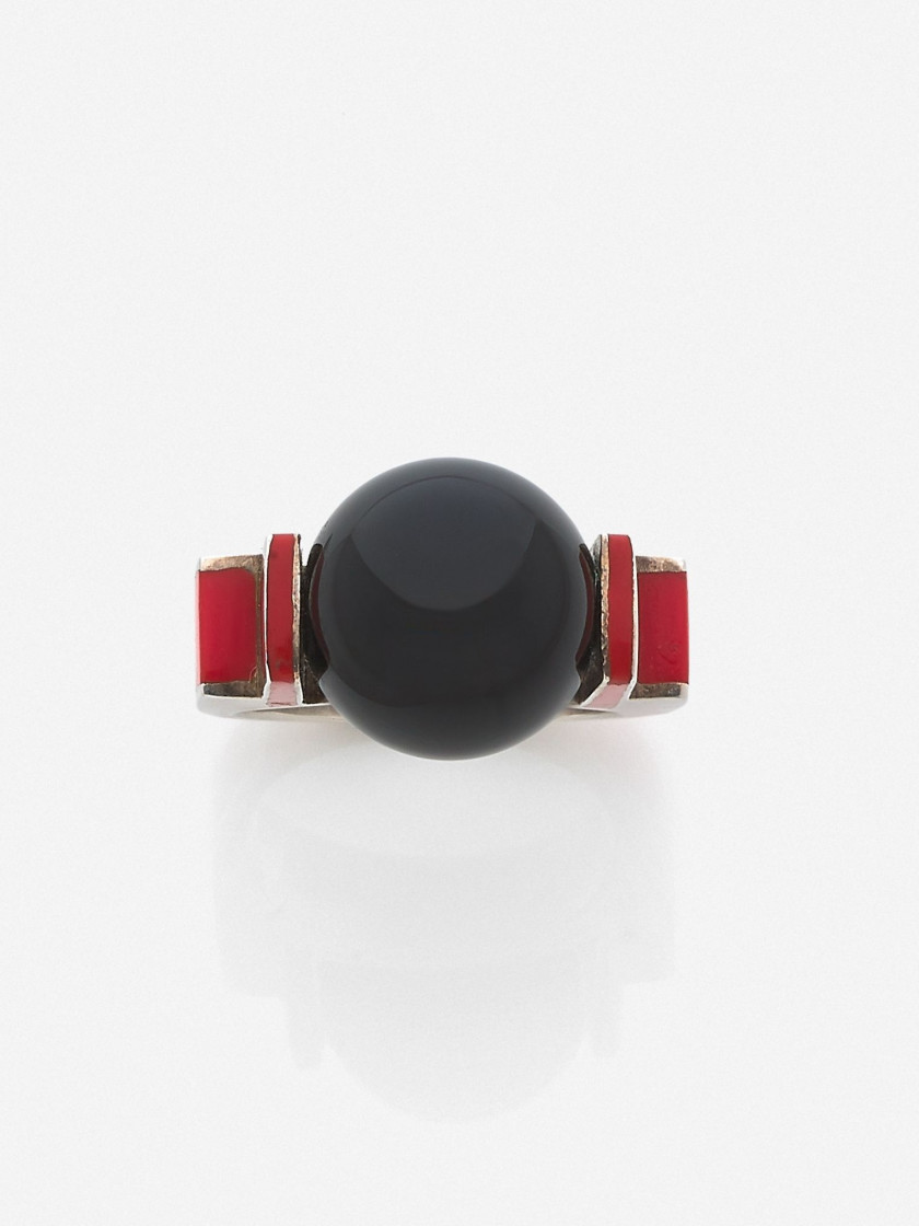 Jean DESPRES (1889-1980) Originale bague