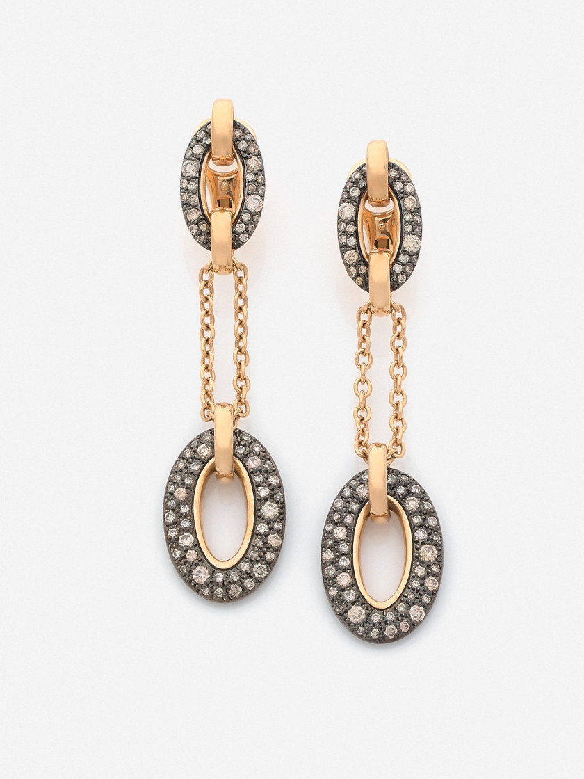POMELLATO  Paire de pendants d'oreilles "Tango"