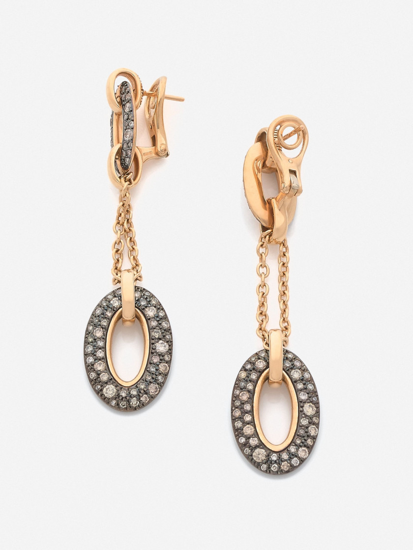 POMELLATO  Paire de pendants d'oreilles "Tango"