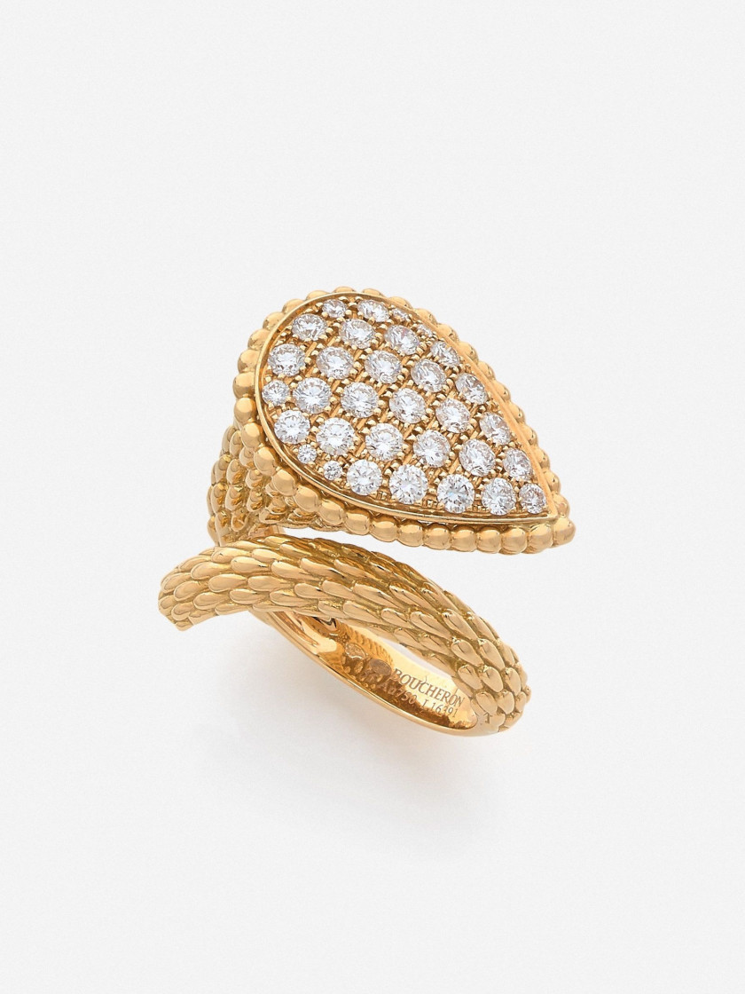 BOUCHERON  Bague "Serpent Bohême", grand modèle