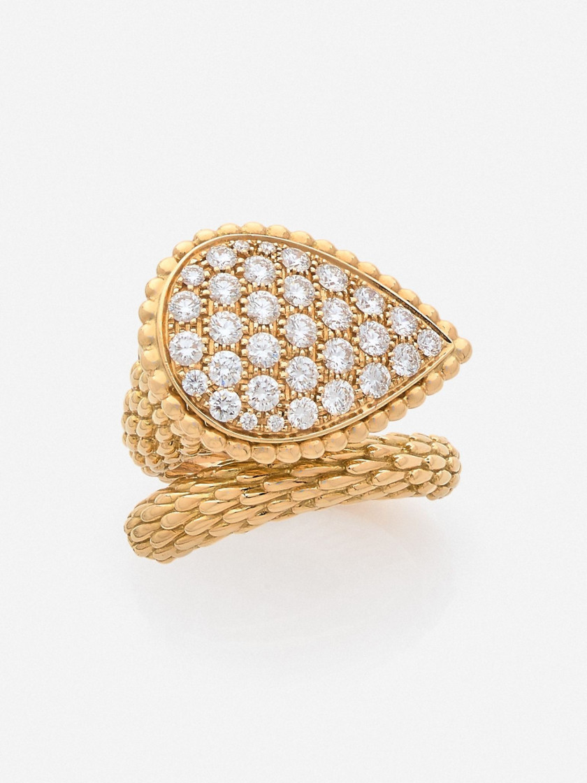 BOUCHERON  Bague "Serpent Bohême", grand modèle