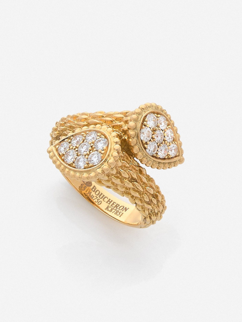 BOUCHERON  Bague "Toi & Moi Serpent Bohême"