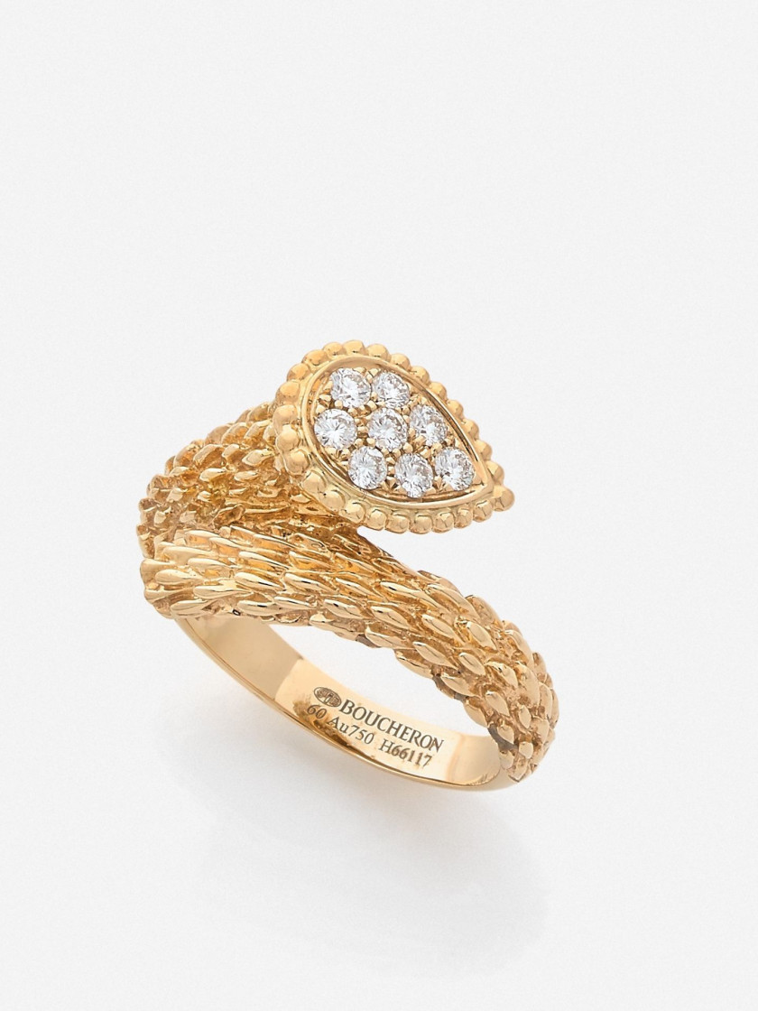 BOUCHERON  Bague "Serpent Bohême", petit modèle