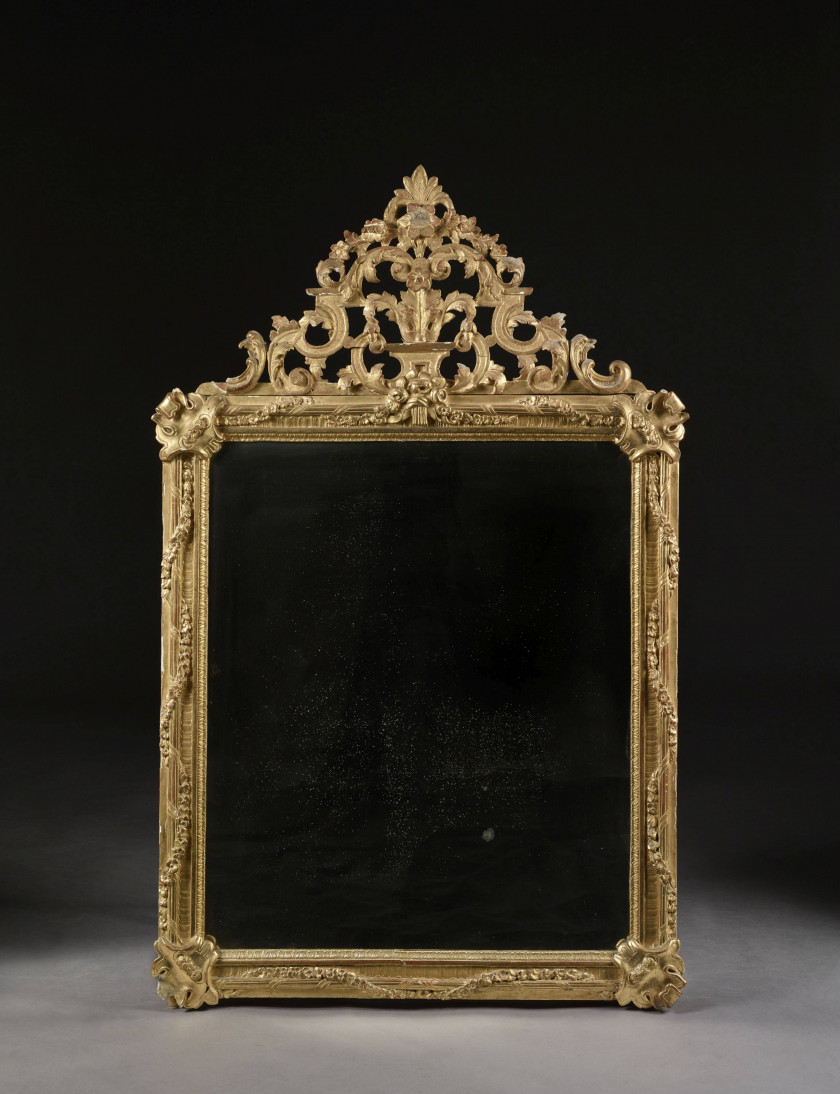 CADRE D'ÉPOQUE LOUIS XVI Monté en miroir