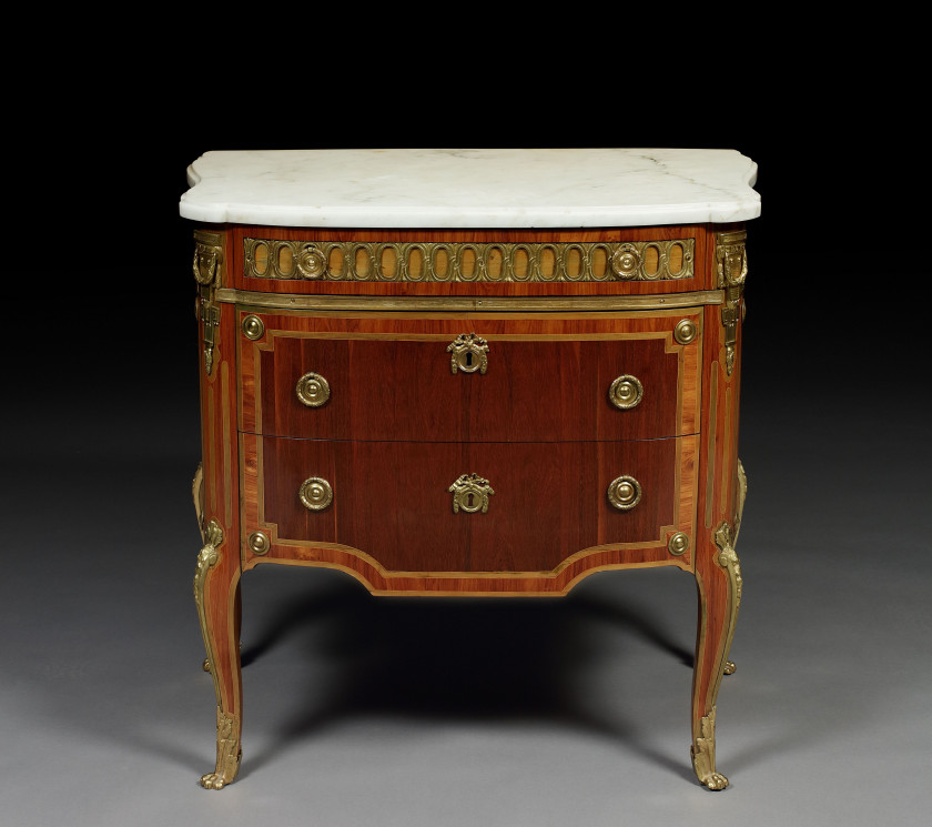 COMMODE D'ÉPOQUE LOUIS XV Attribuée à Jacques Philippe Carel