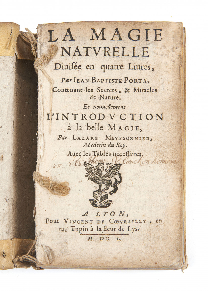 PORTA (Giambattista della)  La Magie naturelle, divisée en quatre livres […] contenant les secrets, & miracles de nature, et nouvell...