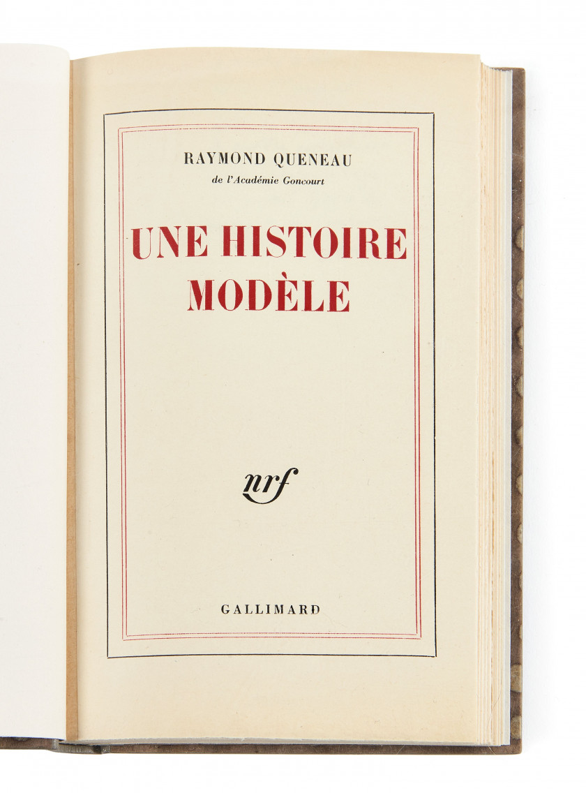 QUENEAU (Raymond)  Une Histoire modèle.