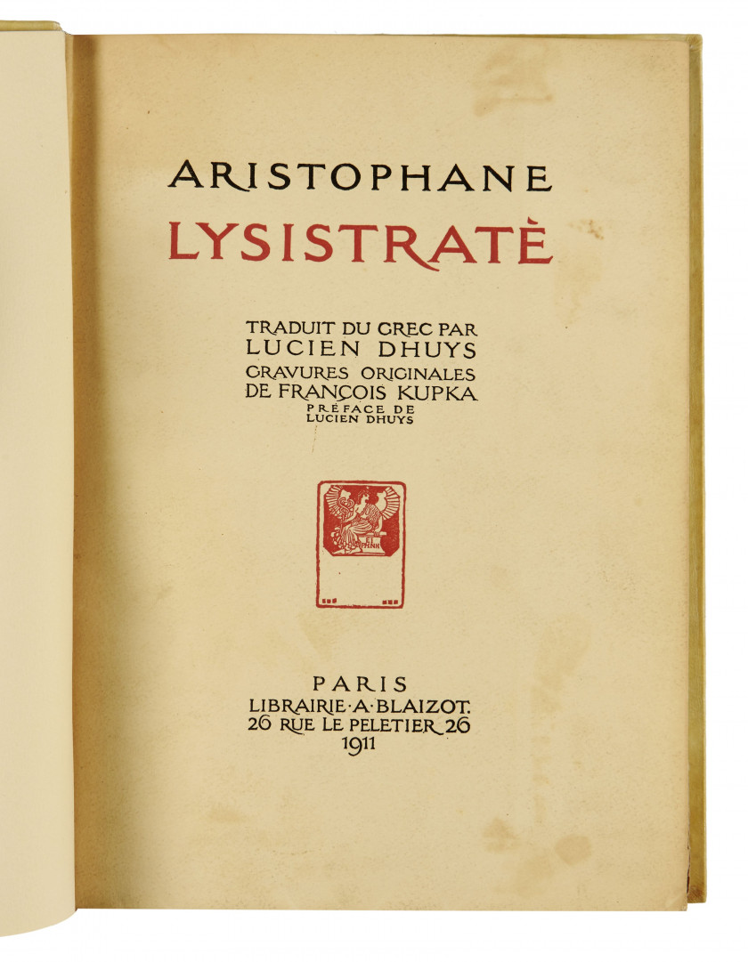 KUPKA.- ARISTOPHANE  Lysistraté.