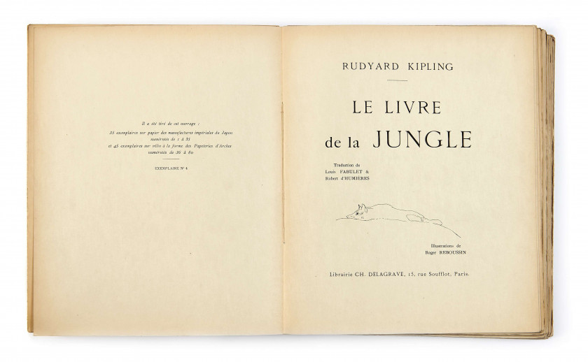 KIPLING (Rudyard)  Réunion de 4 ouvrages.