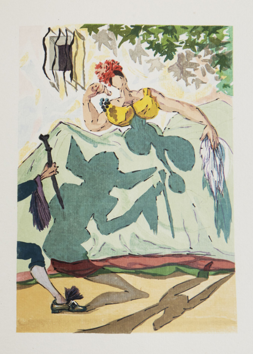 DALI.- ALARCON (Pedro de)  Le Tricorne. Traduit de l'espagnol par Michel Déon. Illustré par Salvador Dalí.
