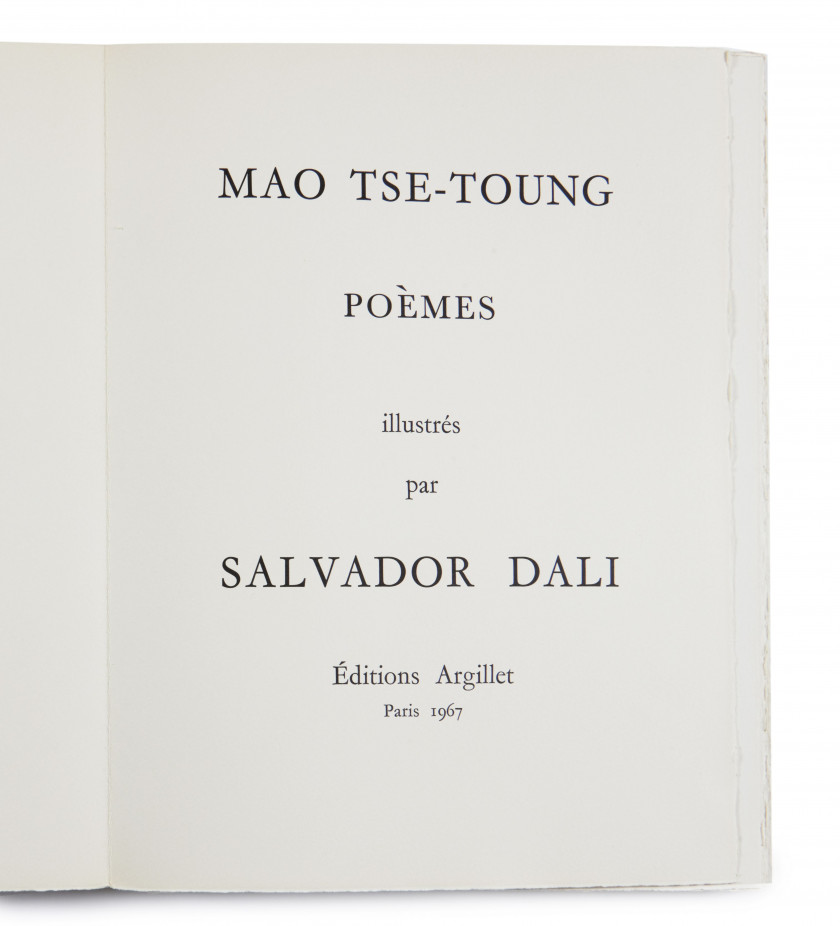 DALI.- MAO TSE-TOUNG  Poèmes illustrés par Salvador Dali.