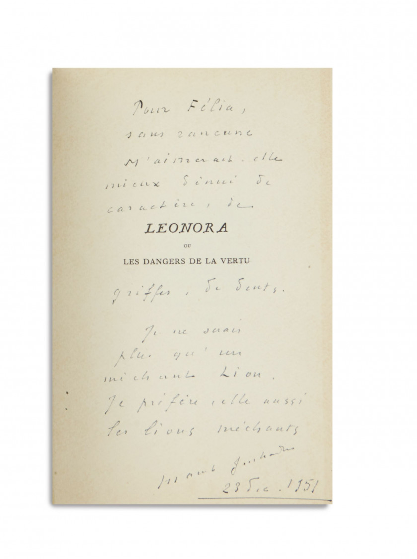 CAILLAUD- JOUHANDEAU (Marcel)  Le Cantique du singulier.
