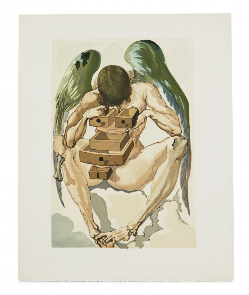 DALI.- DANTE  La Divine Comédie. Enfer. Purgatoire. Paradis.