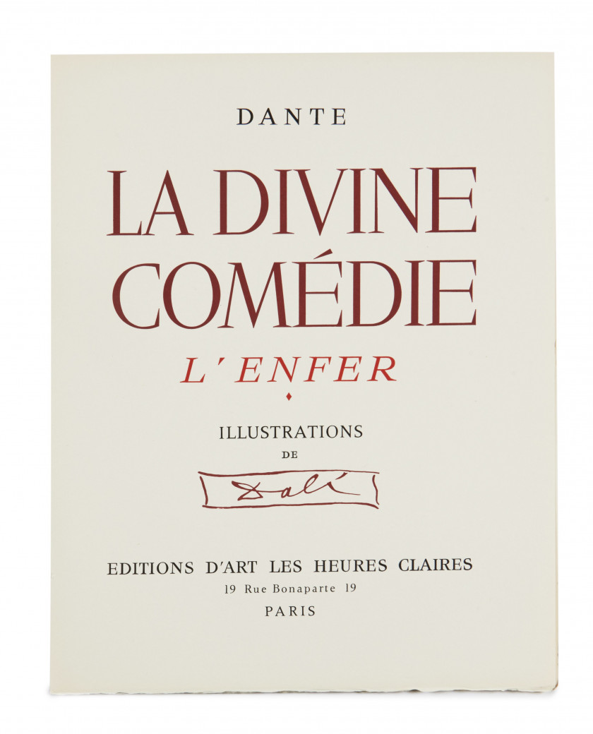 DALI.- DANTE  La Divine Comédie. Enfer. Purgatoire. Paradis.