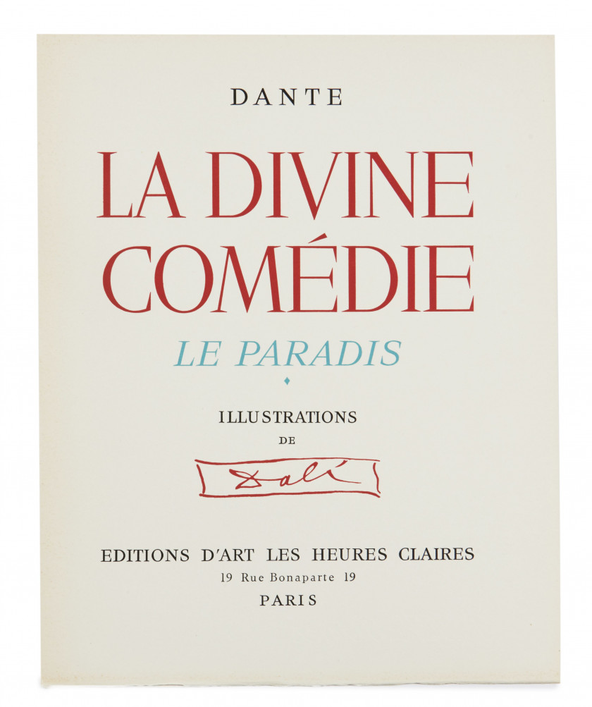 DALI.- DANTE  La Divine Comédie. Enfer. Purgatoire. Paradis.