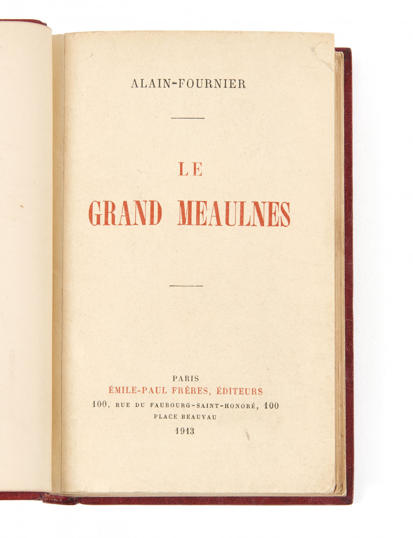 ALAIN-FOURNIER  Le Grand Meaulnes.