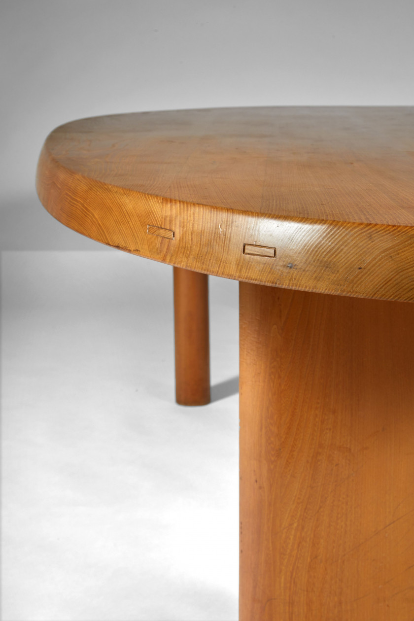 Charlotte PERRIAND 1903-1999 Importante table dite « Forme libre » le modèle créé circa 1956