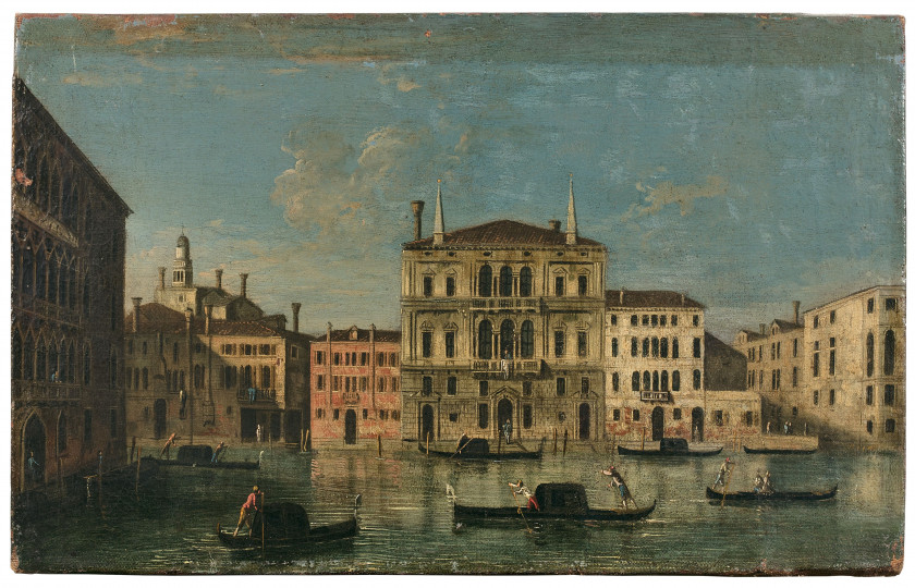 Apollonio DOMENICHINI, anciennement appelé Maître de la fondation Langmatt Venise, 1715 - vers 1770 Le palazzo Balbi et la Ca' Fosca..