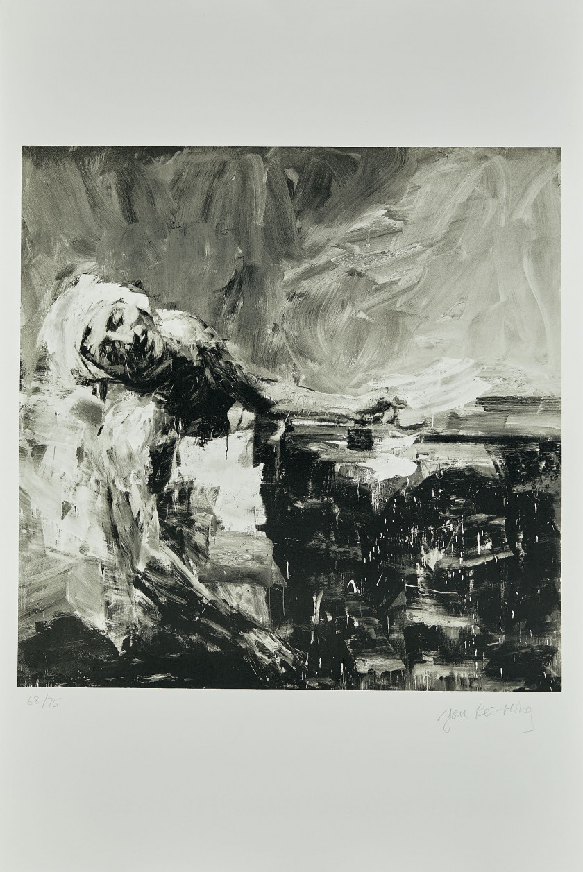 YAN Pei-Ming (Né en 1960) Icones - 2013 Album de 4 lithographies dont une en couleurs