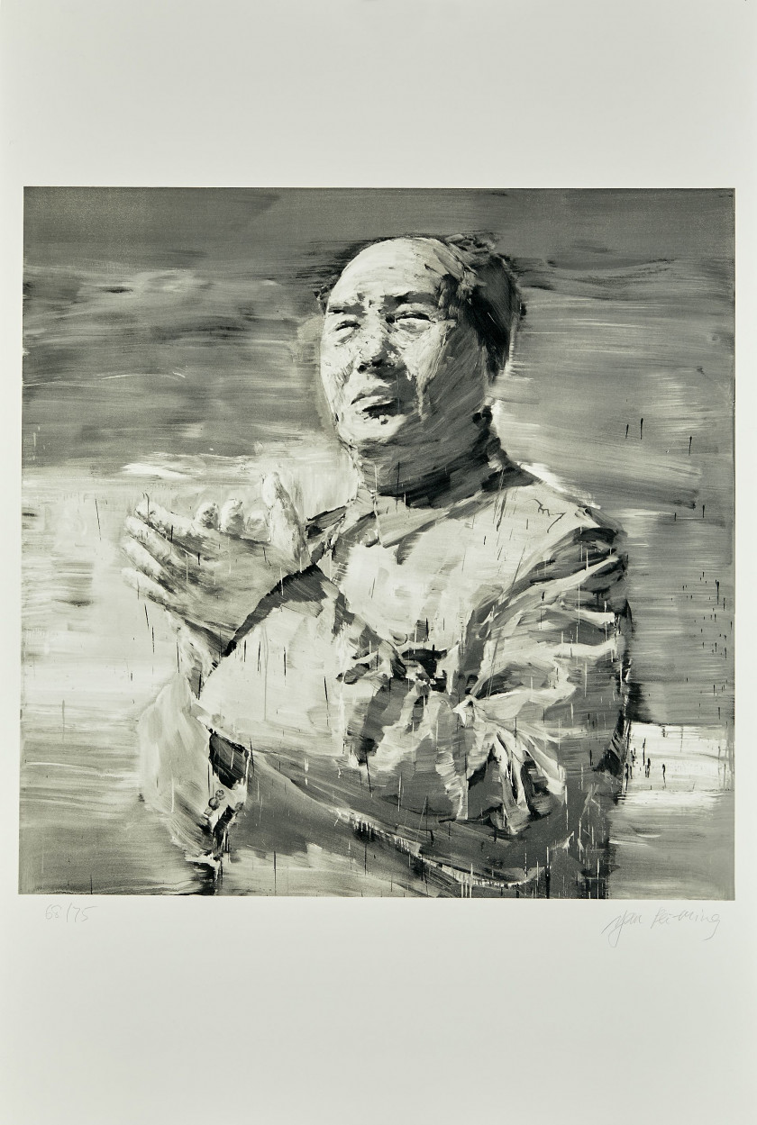 YAN Pei-Ming (Né en 1960) Icones - 2013 Album de 4 lithographies dont une en couleurs