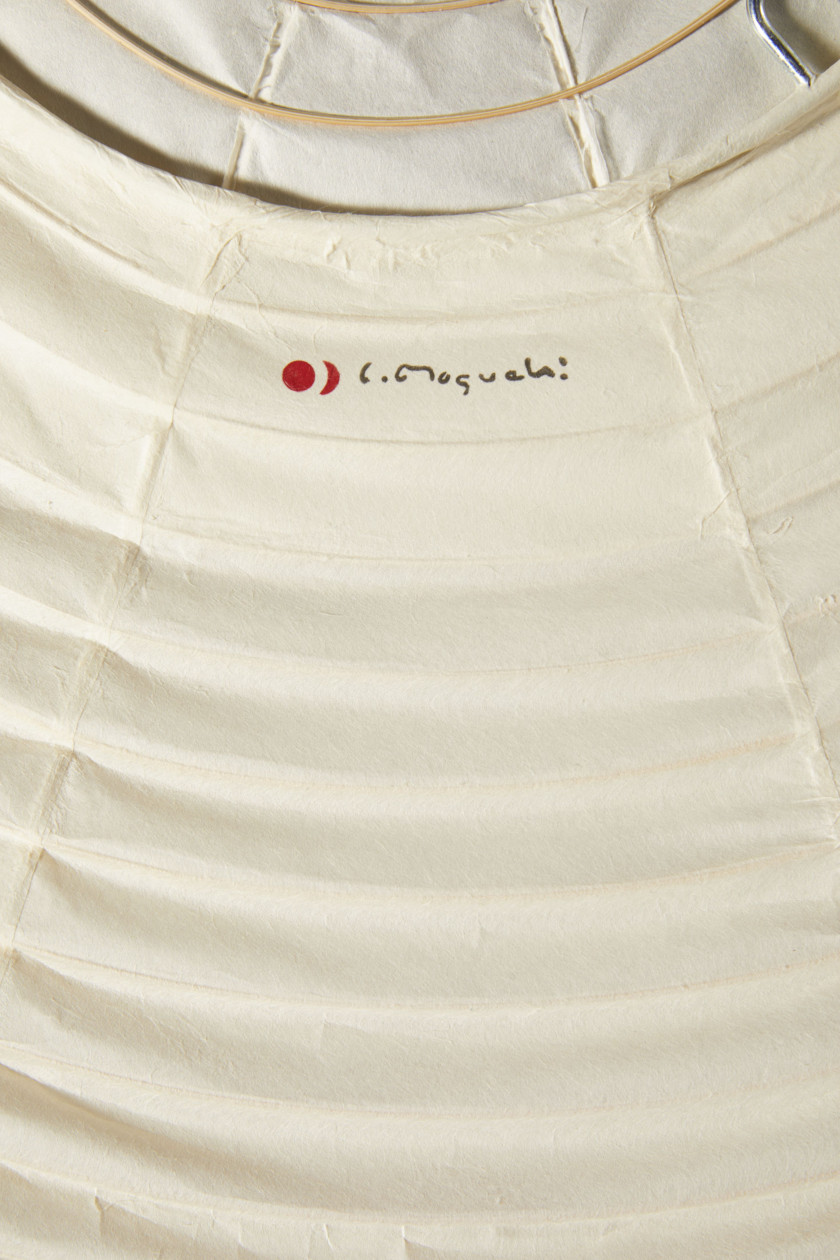 Isamu NOGUCHI 1904-1988 Suspension mod. N°120A de la série dite « Akari » - le modèle créé circa 1951