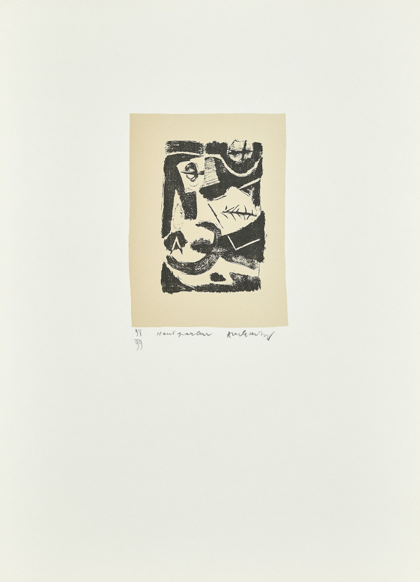 ¤ Pierre ALECHINSKY (Né en 1927) Expériences sans l'expérience - 1979 10 lithographies dessinées en 1950