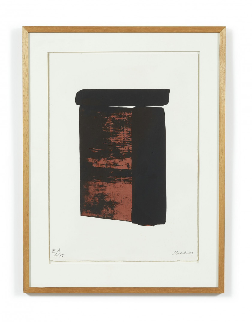 Pierre SOULAGES (Né en 1919) Sérigraphie 12 - 1979 Sérigraphie en couleurs