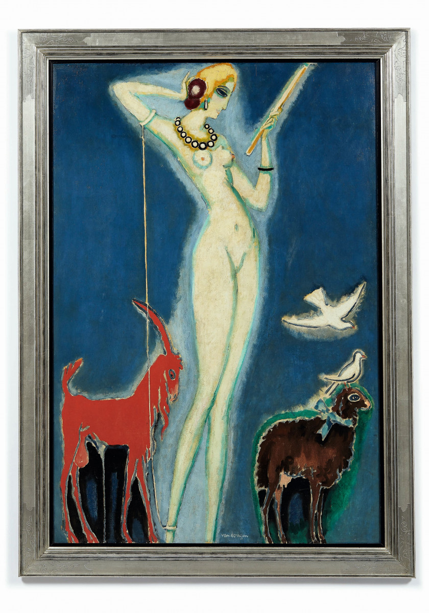 Kees VAN DONGEN 1877 - 1968 La femme au miroir - circa 1914-1917 Huile sur toile