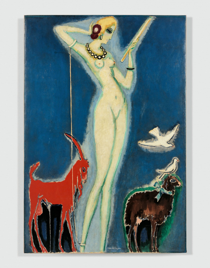 Kees VAN DONGEN 1877 - 1968 La femme au miroir - circa 1914-1917 Huile sur toile