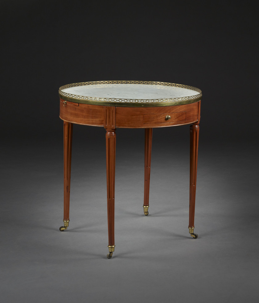 TABLE BOUILLOTTE D'ÉPOQUE LOUIS XVI