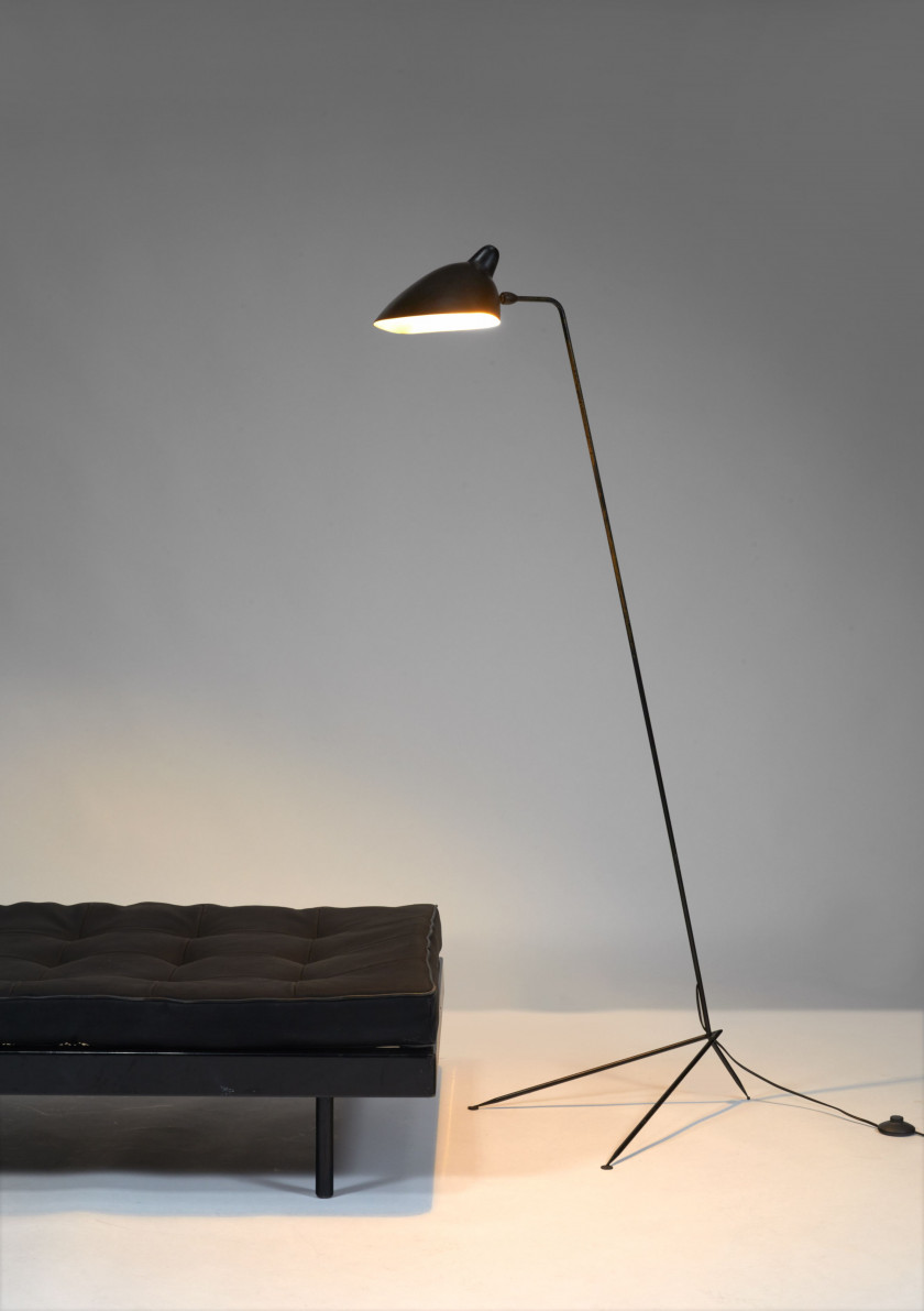 Serge MOUILLE 1922-1988 Lampadaire dit "Simple" - 1953