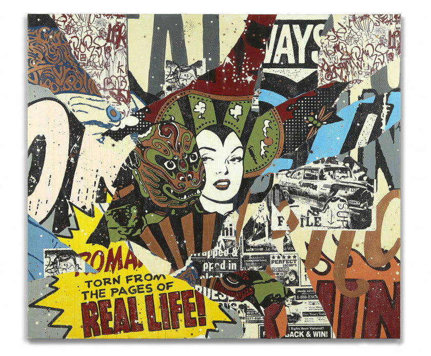 FAILE (Américains - Coll fondé en 1999) Real Life Romance - 2007 Technique mixte sur toile