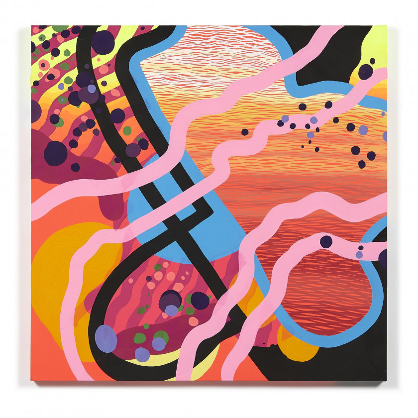 Sam Friedman (Américain - Né en 1984) Sans titre - 2014 Acrylique sur toile