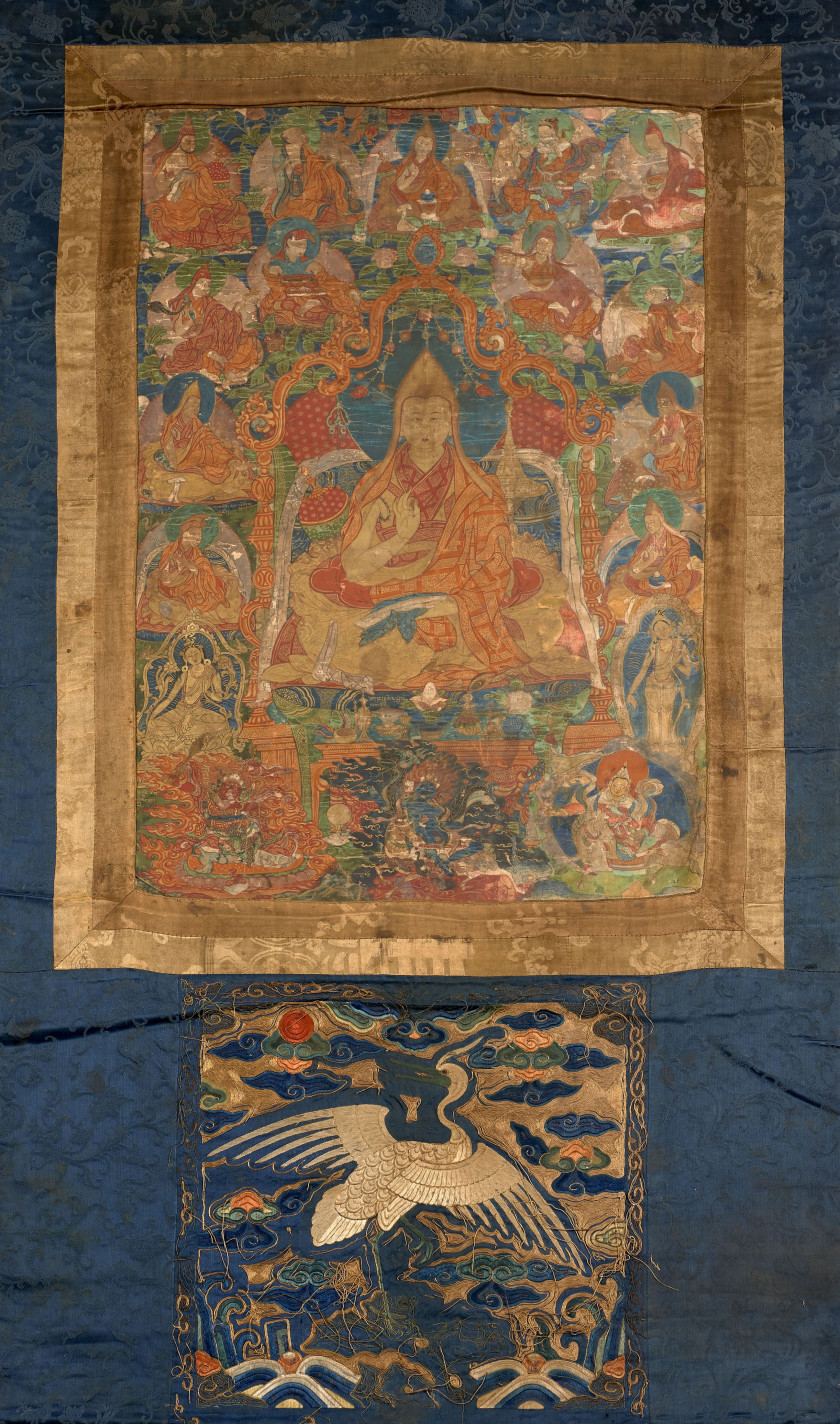 THANGKA DE TSONGKHAPA, Tibet, fin du XVIIIe siècle